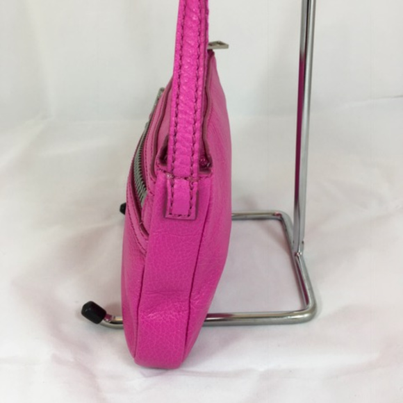 NWT Fossil Leather Crossbody Purse in Fucia - Picture 3 of 6